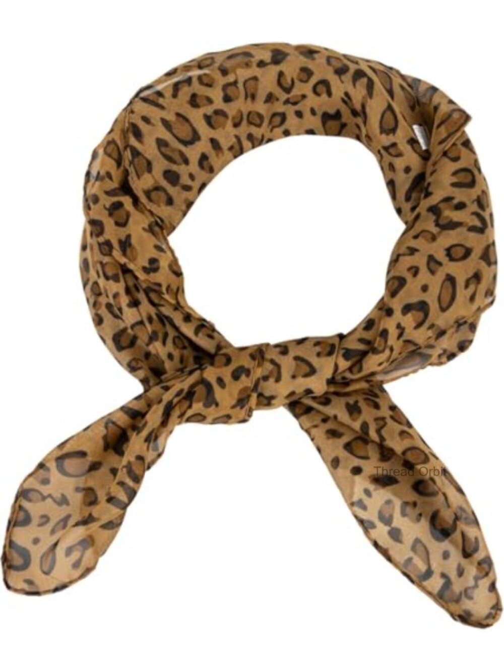 Polyester Chiffon Polka Dot Square Scarf Lightweight Neckerchief